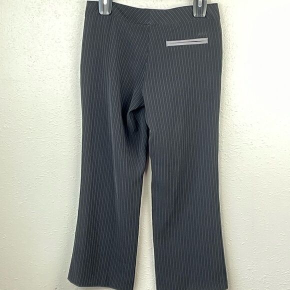 EUC Split Womens Black and Gray Pinstriped Dress Pants Size Medium - Picture 3 of 6